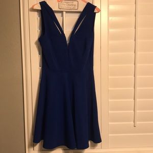 Royal Blue short cocktail dress.